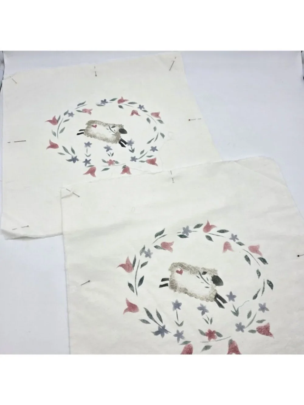 Handmade sheep quilt